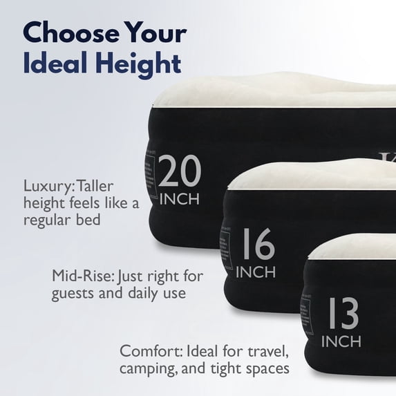 King Koil 16 Twin Air Mattress with Built-in High-Speed Pump