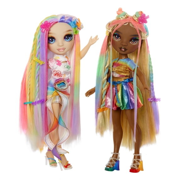 Rainbow High Hair Chalk & Style Amaya - Rainbow 11” Doll, Washable Rainbow Hair Chalk