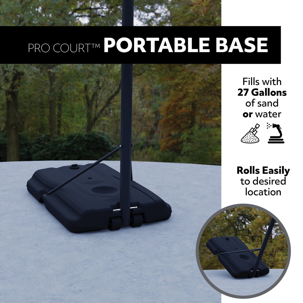 Lifetime 44-Inch Impact Portable Basketball Hoop with Telescoping Adjustment & Classic Rim