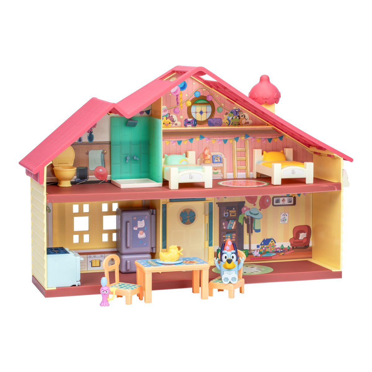 Bluey's Celebration Home, Celebrate Bluey's Birthday with 11 Play Pieces