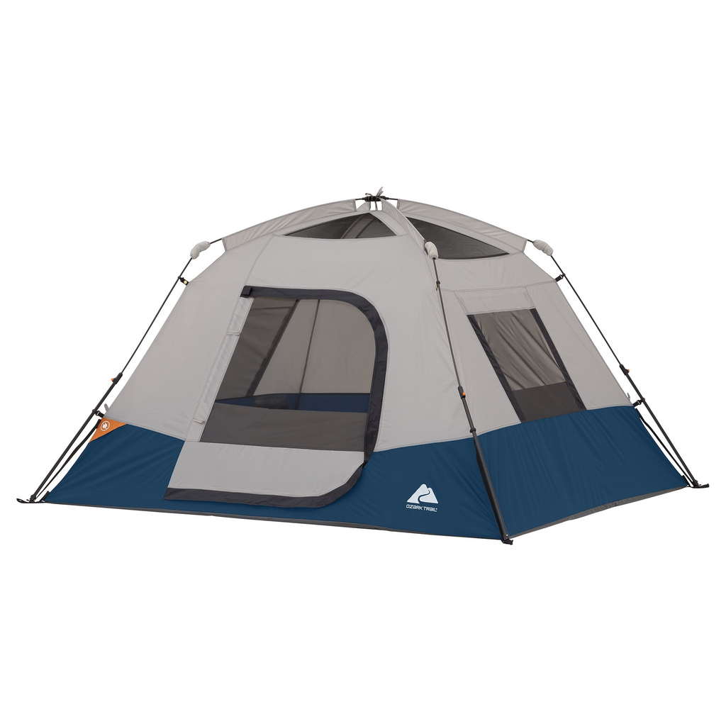 Ozark Trail 4 Person Instant Cabin Tent, 8 ft x 7 ft x 54 in, Recycled Materials