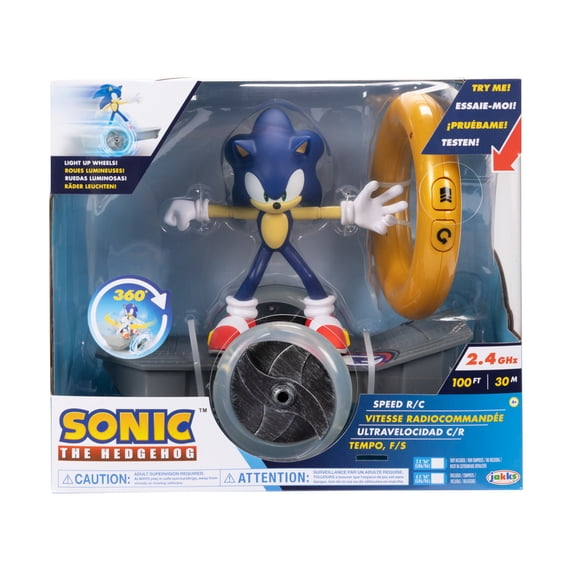 Sonic The Hedgehog Speed Feature RC Vehicle with Detachable Sonic Action Figure
