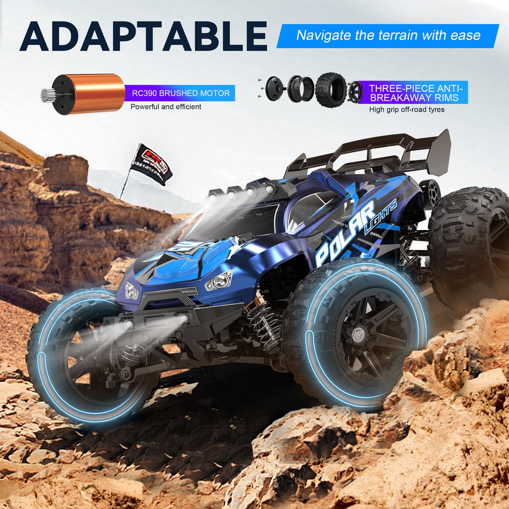 FAGINEY RC Cars for Adults Fast 40+MPH 114 Waterproof Off-Road RC Truck 4WD