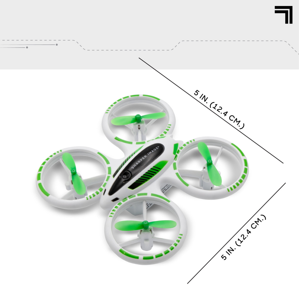 Sharper Image Stunt Drone for Kids with LED Lights, Assisted Landing, and 2.4GHz Remote Control