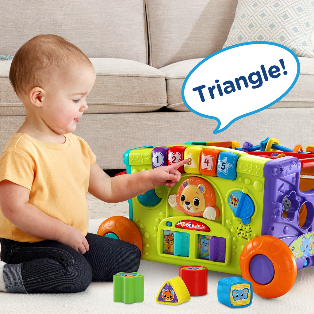 VTech Sort & Discover Activity Wagon with Accessories, Baby and Toddler Toys
