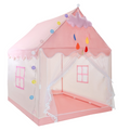 KEYAHAPPY Kids Tent Pink Princess Castle Playhouse Tent with Cloud Decoration