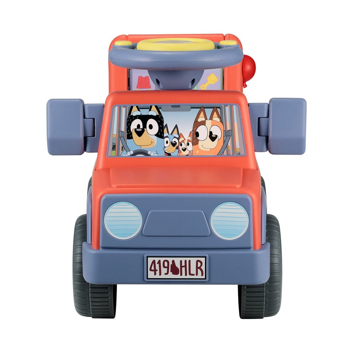 Bluey Licensed Interactive Ride-On Push Car for Boys and Girls, Foot-to-Floor