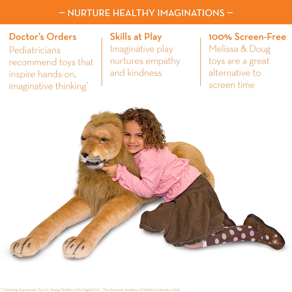 Melissa & Doug Giant Lion - Lifelike Stuffed Animal