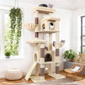 Globlazer 78" Multi-Level Large Cat Tree and Tower Condo for Indoor Cats with Sisal Scratching Posts