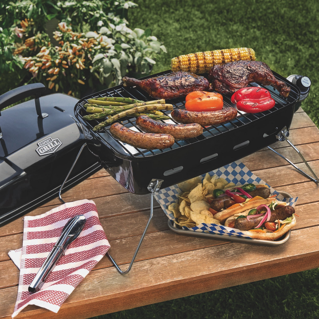 Expert Grill 1-Burner Black Portable Propane Gas 17.5 inch Grill