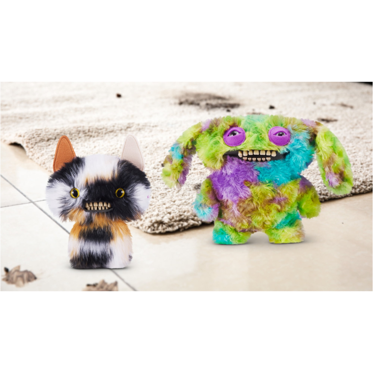 Fuggler Butt Ugly Pets 9 inch (Reek-O - Black Cat), Ugly Monster Stuffed Animal Toy