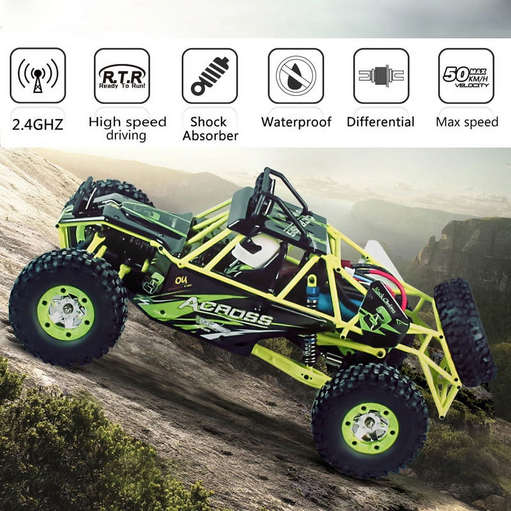 RC Cars Crawlers 1/12 Scale 2.4G 4WD High Speed Electric All Terrain Off-Road Rock Climbing wltoys Buggy RTR