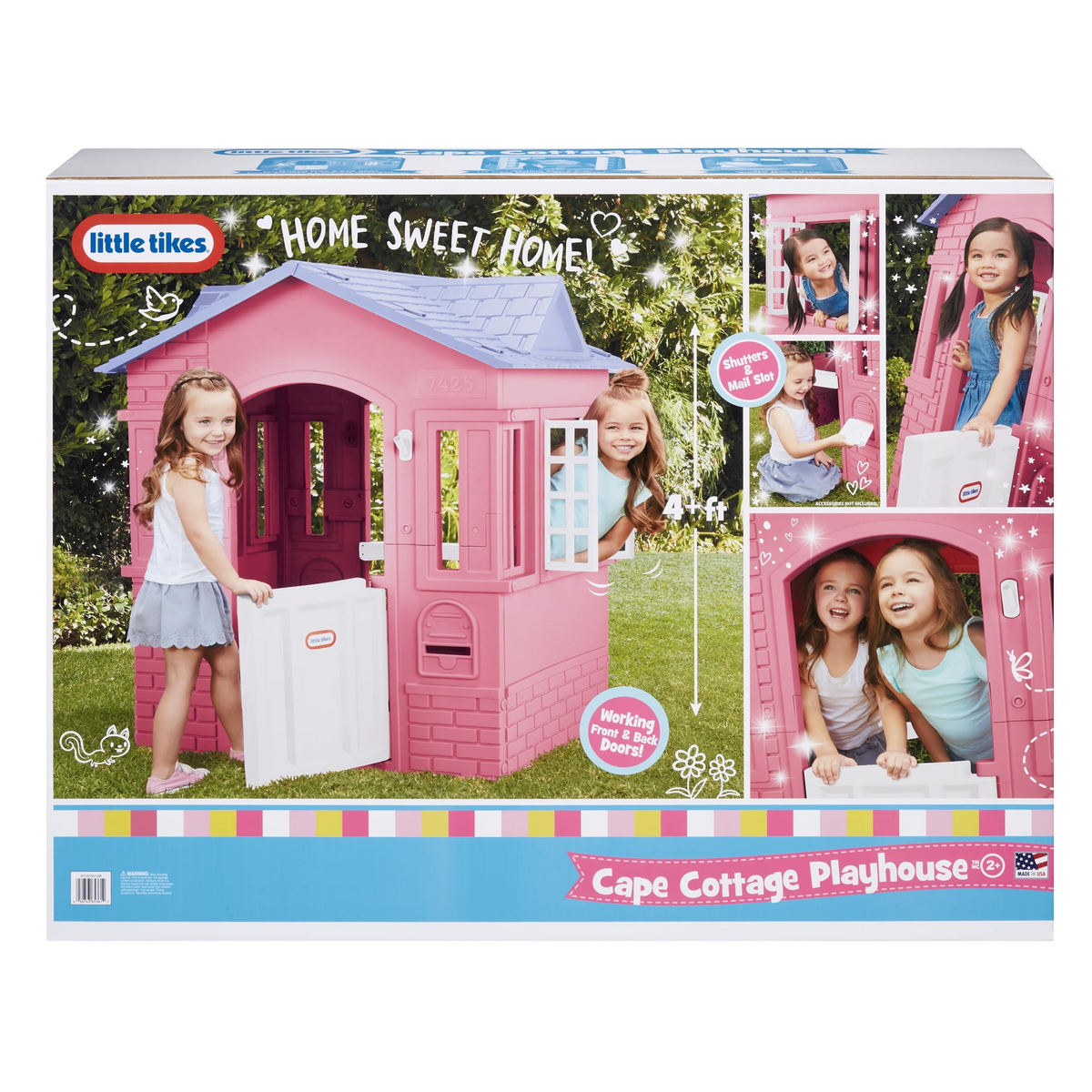 Little Tikes Cape Cottage House, Pink - Pretend Playhouse