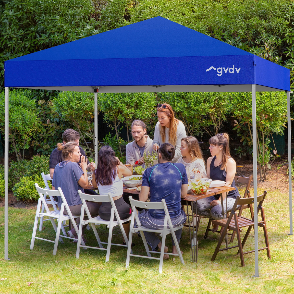GVDV Canopy Tent, 10x10 ft Easy Pop up Outdoor Canopy Tent