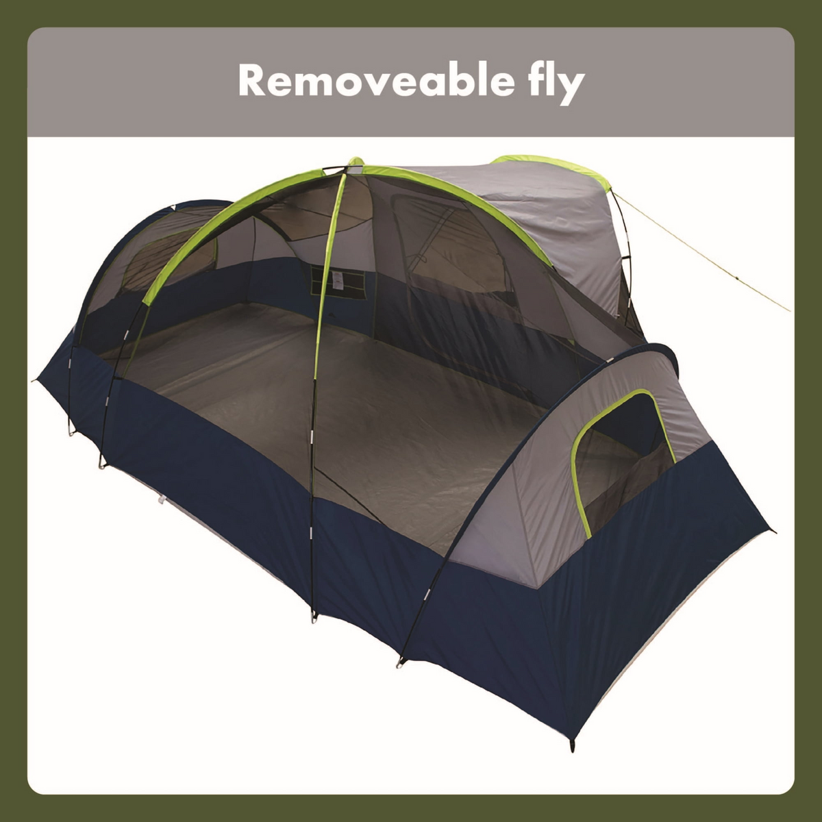 Ozark Trail 10-Person Dome Tent with Screen Porch, 3-Room Family Camping Tent