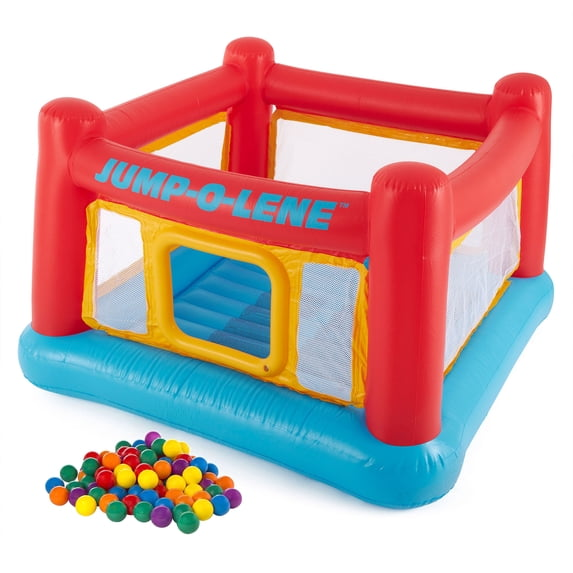 Intex Inflatable Jump-O-Lene Bounce House wPlastic Fun Ballz