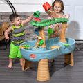 Step2 Dino Showers Multi-Color Plastic Water Table for Toddlers with 13-Piece Playset