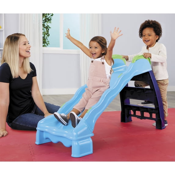 Little Tikes 2-in-1 Outdoor-Indoor Wet or Dry Slide with Easy Storage