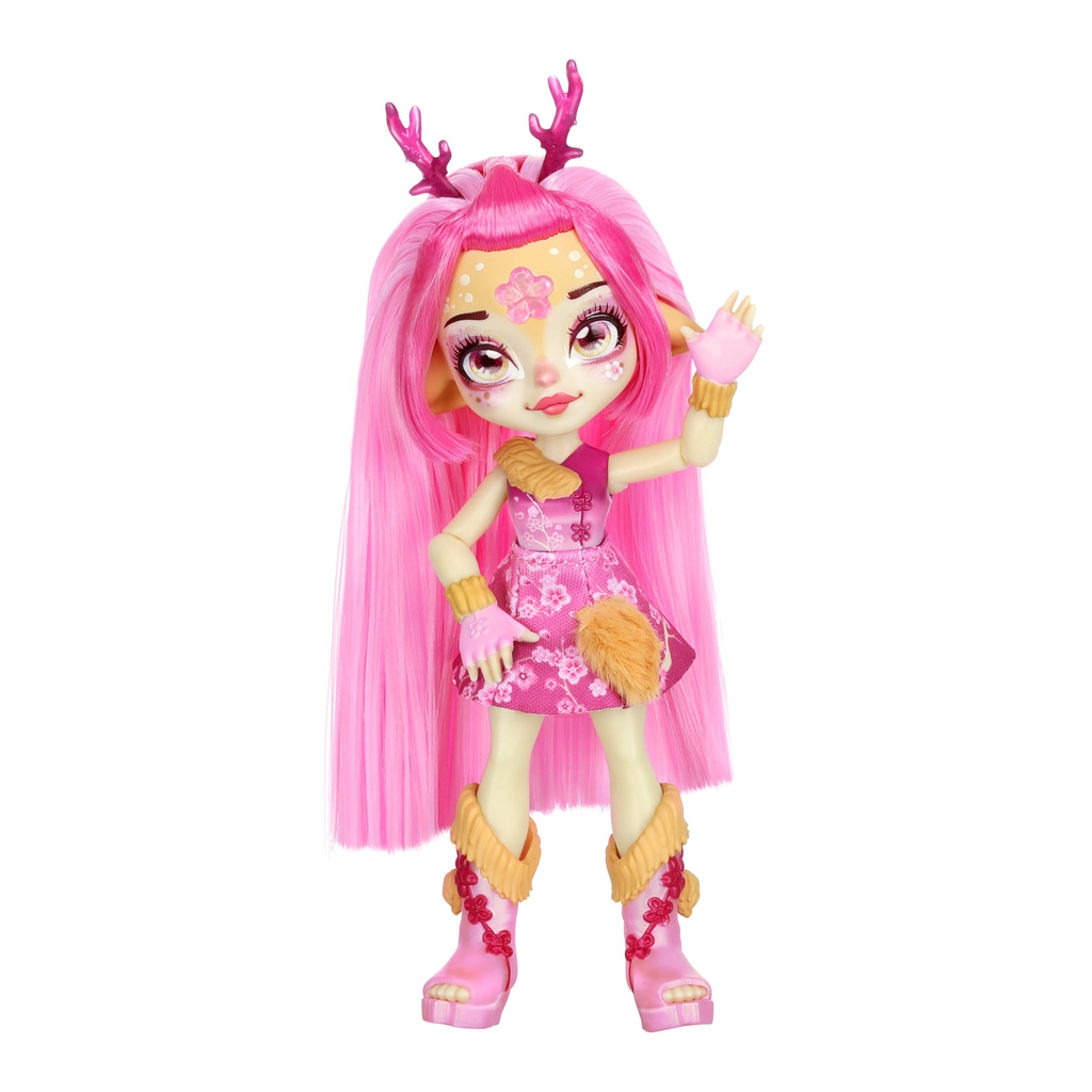 Magic Mixies Pixlings Deerlee the Deer Pixling 6.5 Doll Inside a Potion Bottle