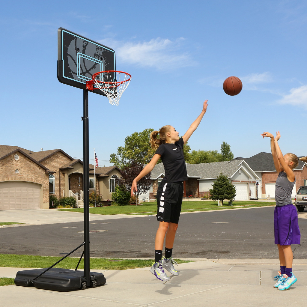 Lifetime 44-Inch Impact Portable Basketball Hoop with Telescoping Adjustment & Classic Rim