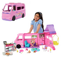 Barbie Dream Camper Playset with Roof Tent BBQ Grill Multicolor