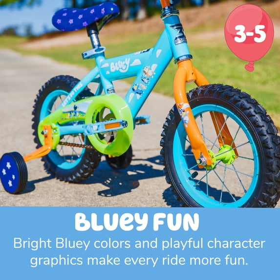 Dynacraft Bluey Kids 12-inch BMX Bike with Training Wheels