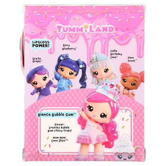 Yummiland Large Doll + Lipgloss Pet- Bianca Bubblegum